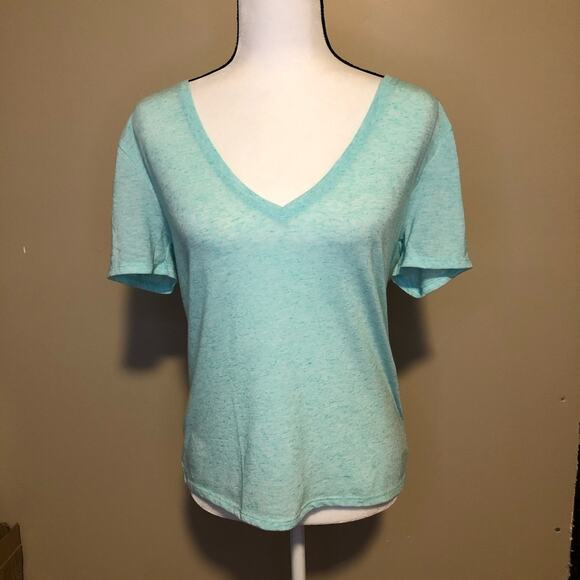 Victoria’s Secret Heather Mint Seafoam Green Tee Shirt Blouse Top size M - Picture 1 of 11